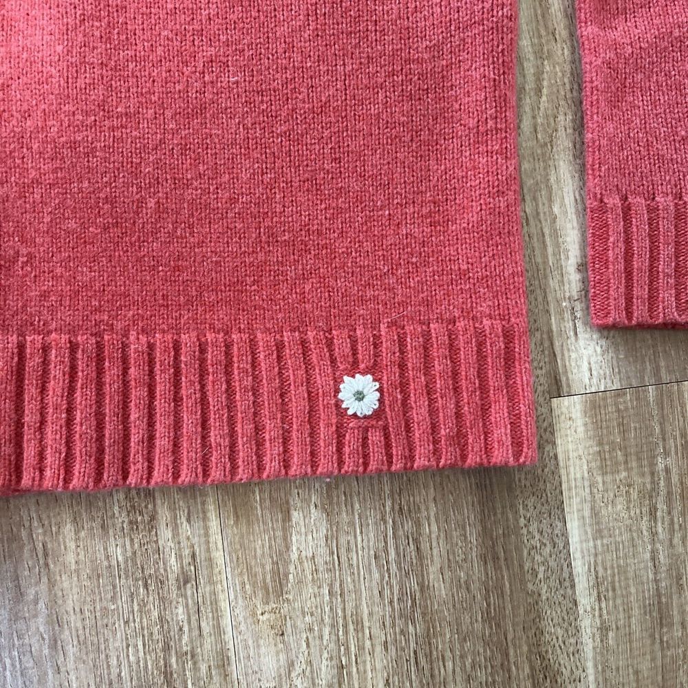 Woolrich Lambswool Sweater Winter Coral Heather Pullover Women's size‎ Large - Picture 3 of 7